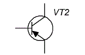 Обозначение транзистора ГТ322А  на схемах